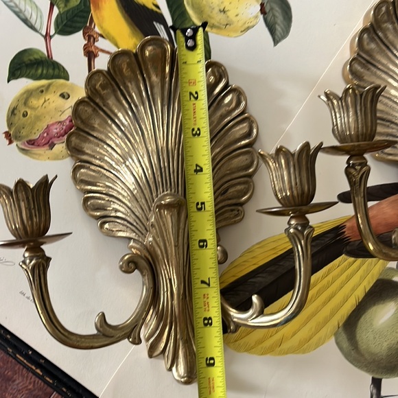 •VINTAGE MIDCENTURY SCONCE SHELL CHIC PALM BEACH• - Picture 3 of 8